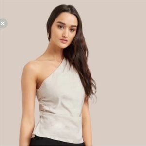Modern Citizen Linen One Shoulder Top